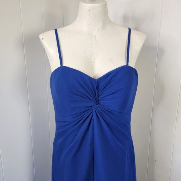 Symphony of Venus Cobalt Blue Strapless Maxi Dress Formal Gown Prom Bridesmaid - Picture 4 of 15